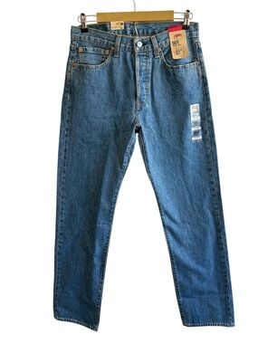 NEW Levi’s 501 31 Medium Wash Jeans Denim Preppy Western Casual Straight Leg